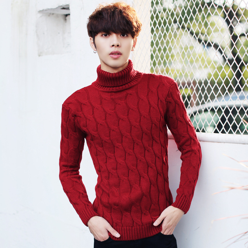 Men Thicken Wool Autumn Winter Knitted Turtleneck Red Sweater Pullovers Jumper Jersey Hombre Warm Fashion Korean Male Clothing, Deep blue
Men Thicken Wool Autumn Winter Knitted Turtleneck Red Sweater Pullovers Jumper Jersey Hombre Warm Fashion Korean Male Clothing, Deep blue
