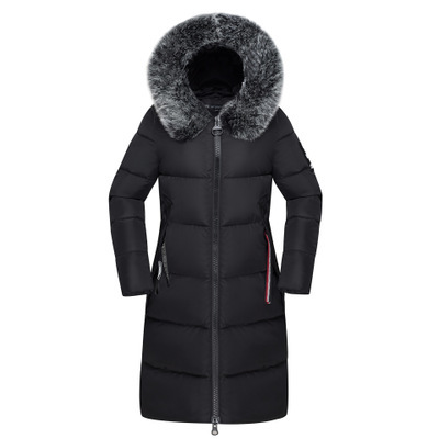 2018 Winter Women's Down Parkas Winter Jacket Big Fur Thick Slim Long Coat Fashion Zipper Hooded Female Long Outerwear C88023L C18111301