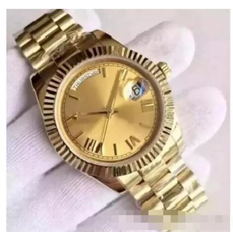 Wholesale - 2017 new 18 ct gold DAYDATE self-winding mechanical movement Silver dial Fluted bezel Concealed folding Crown clasp Mens watch
Wholesale - 2017 new 18 ct gold DAYDATE self-winding mechanical movement Silver dial Fluted bezel Concealed folding Crown clasp Mens watch