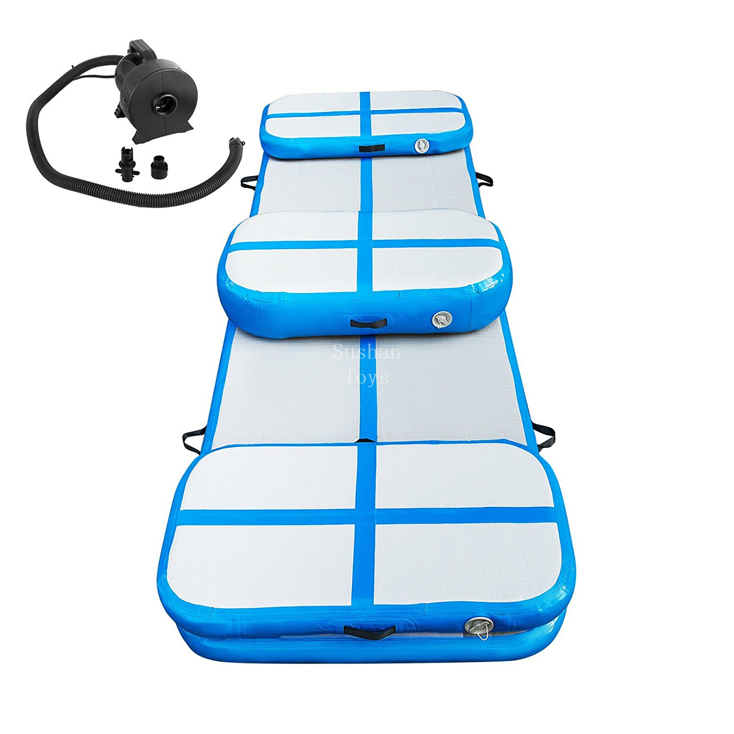 5 pieces (4 air track+1 pump) inflatable gymnastics airtrack tumbling mat air track floor mats for home use/training
5 pieces (4 air track+1 pump) inflatable gymnastics airtrack tumbling mat air track floor mats for home use/training