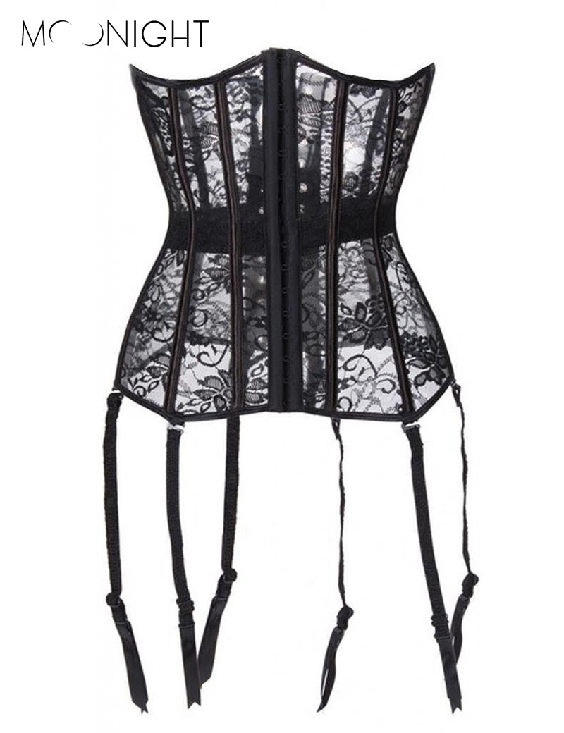 MOONIGHT Female Overbust Shaperwear Hollow Out Corsets Breathable Black Women Slim Bustier Corset Corselet S-2XL
MOONIGHT Female Overbust Shaperwear Hollow Out Corsets Breathable Black Women Slim Bustier Corset Corselet S-2XL
