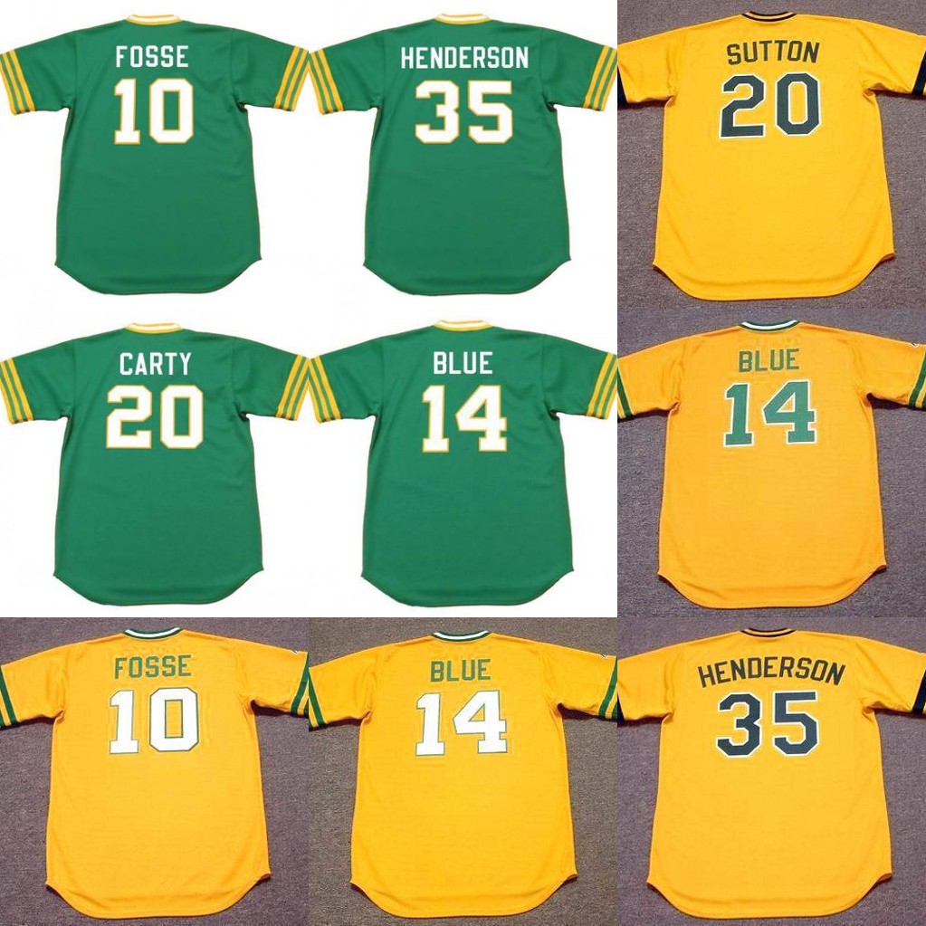 Men 10 RAY FOSSE 14 VIDA BLUE 20 DON SUTTON 35 RICKEY HENDERSON Oakland 1986 Baseball Jersey
Men 10 RAY FOSSE 14 VIDA BLUE 20 DON SUTTON 35 RICKEY HENDERSON Oakland 1986 Baseball Jersey