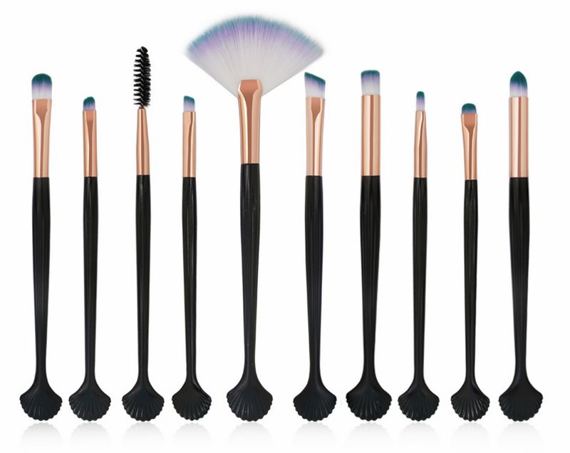 MAANGE 10Pcs Makeup Brushes Set Eye Shadow Eyebrow Eyelashes Powder Lip Eyes Make Up Brush Cosmetic Beatuy Tool Kit Maquiage