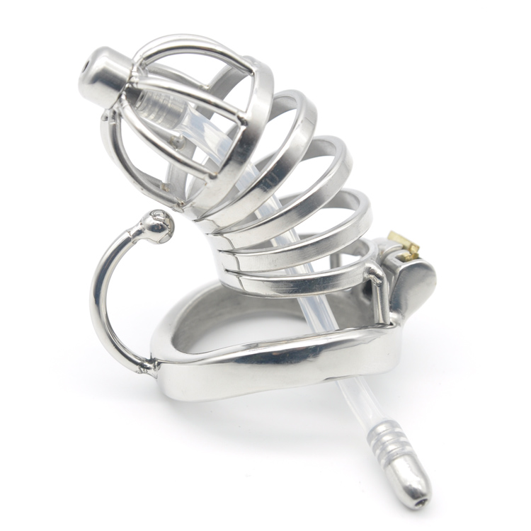 Male Large Stainless steel Chastity Cage Hook Ring with Soft Urethral Catheter Men's Long Locking Belt Device Drain Tube DoctorMonalisa C111
Male Large Stainless steel Chastity Cage Hook Ring with Soft Urethral Catheter Men's Long Locking Belt Device Drain Tube DoctorMonalisa C111