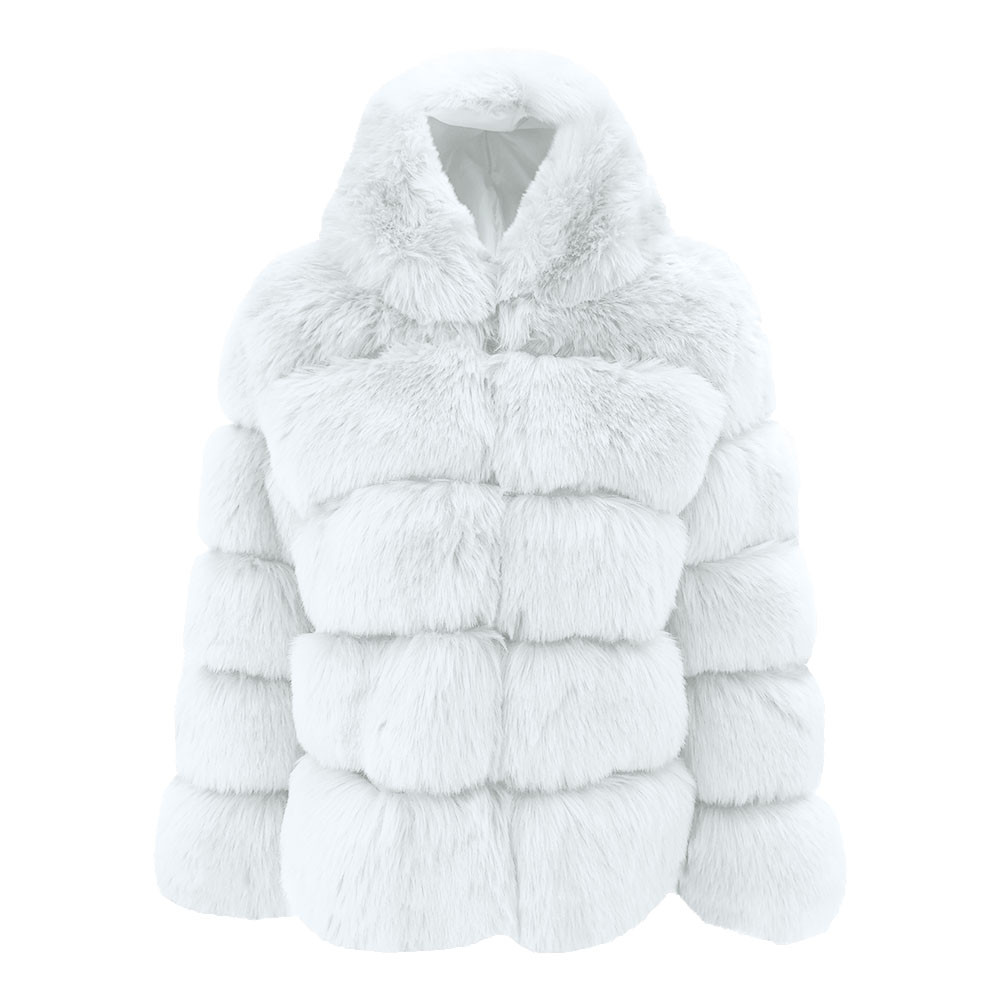 Plus size Women Mink Coats Winter Hooded New Faux Fur Warm Thick Outerwear Jacket women winter warm Coat