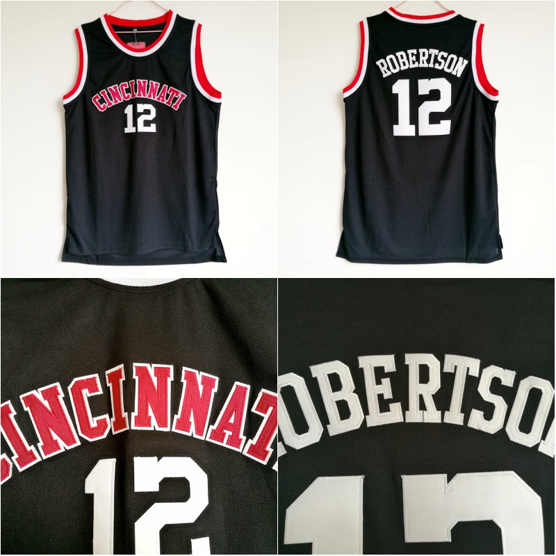 12 Oscar Robertson CINCINNATI Jersey Mens Oscar Robertson Black College Jersey Stitched University Retro Basketball Jerseys
12 Oscar Robertson CINCINNATI Jersey Mens Oscar Robertson Black College Jersey Stitched University Retro Basketball Jerseys