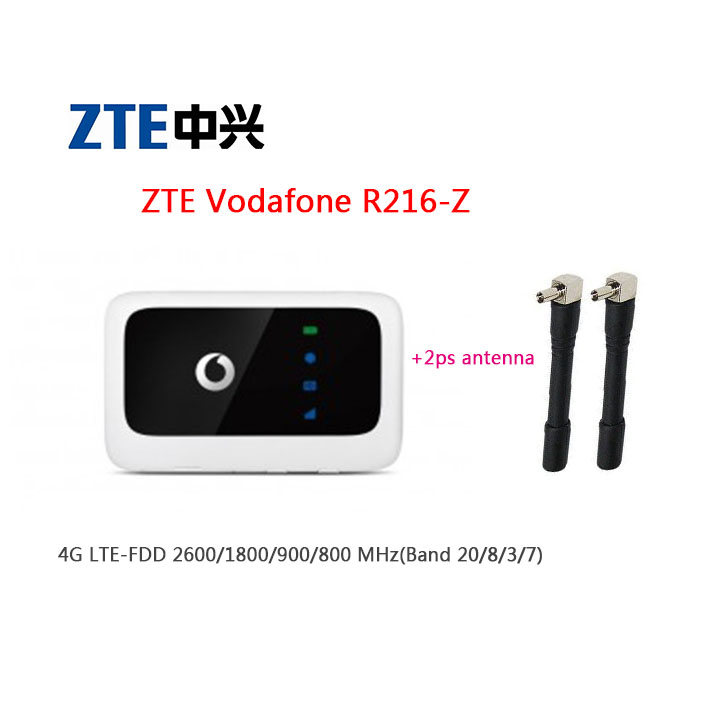 Unlocked Vodafone ZTE R216 R216-z Pocket Wifi router (plus a pair of antenna) 4G LTE ZTE R216 router
Unlocked Vodafone ZTE R216 R216-z Pocket Wifi router (plus a pair of antenna) 4G LTE ZTE R216 router