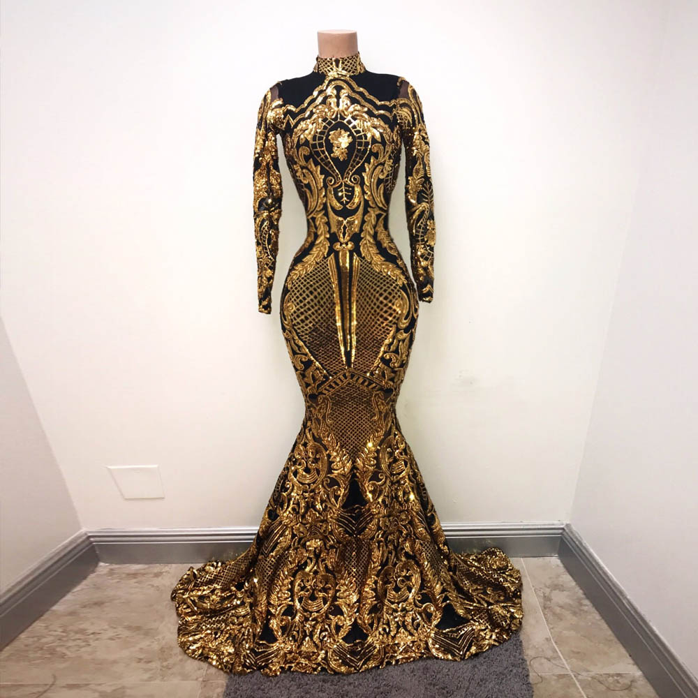 GiayMus Luxurious Major Beading Mermaid Evening Dresses Sexy Sequins High Neck Prom Dresses Vestidos De Festa Graduate Arabian Evening Dress, Gold
GiayMus Luxurious Major Beading Mermaid Evening Dresses Sexy Sequins High Neck Prom Dresses Vestidos De Festa Graduate Arabian Evening Dress, Gold