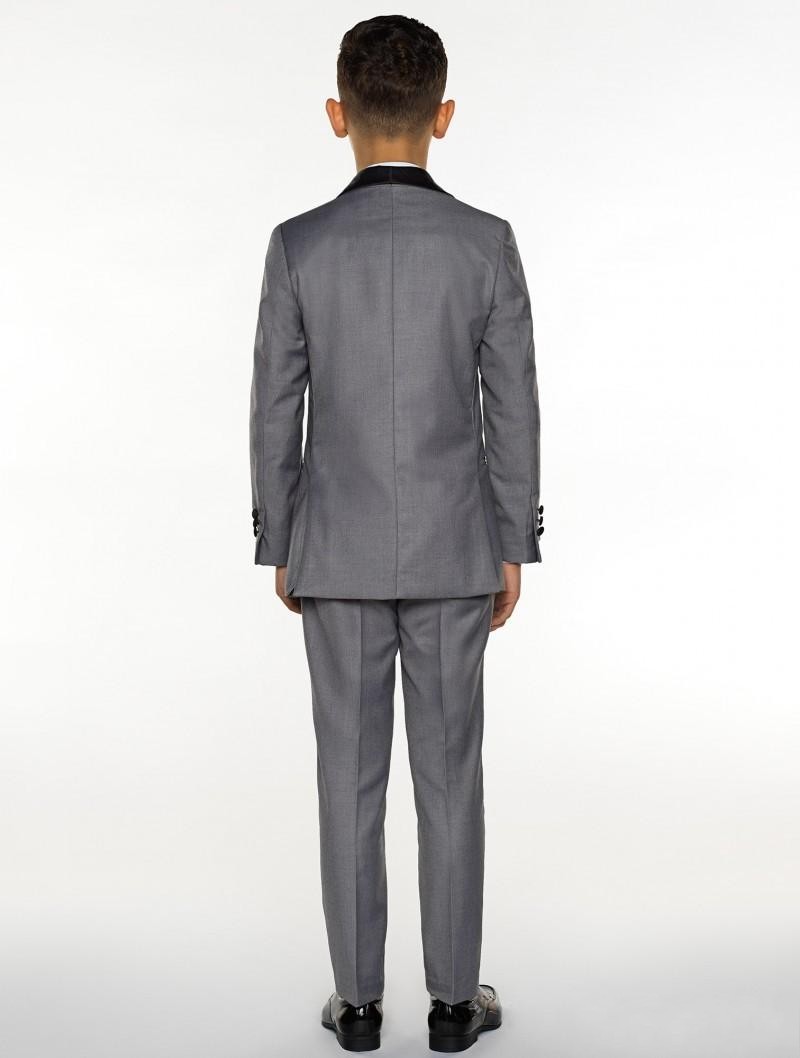 New Fashion Grey Boy Formal Wear Handsome Boy Kid Attire Wedding Apparel Blazer Birthday Party Prom Suit(jacket+pants+tie+vest ) 12