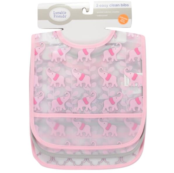 Wholesale- Baby Bibs Baberos Vestido 3pcs / Lot Luvable Friends Bibs 3 Count Baby Burp Cloths free shipping