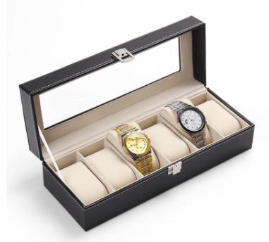 Watch Storage Box 6 Grid Wrist Watches Display Storage Bins Rectangle PU Leather Jewelry Organizer Gift Case, As pc
Watch Storage Box 6 Grid Wrist Watches Display Storage Bins Rectangle PU Leather Jewelry Organizer Gift Case, As pc