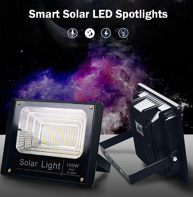 25W 40W 60W Solar LED Flood Light Waterproof IP65 Outdoor Garden Spotlight with remote control for Home Garden Yard Lawn Pool Lighting