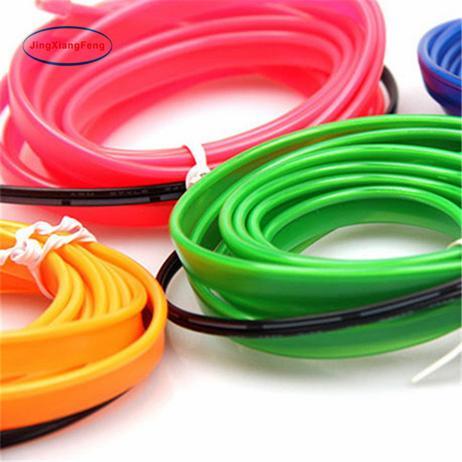 10 Couleurs Cool 1 PC 3 M DIY Décoration Auto Voiture Intérieur LED EL Fil Corde Tube Néon Lumière Ligne