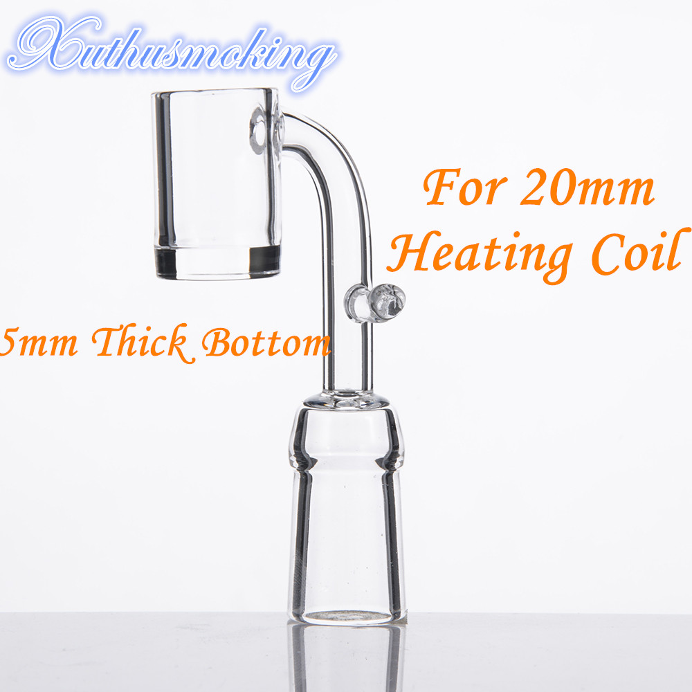 5MM Thick Bottom Quartz Enail Electronic Domeless Quartz Banger Nail fit 20mm Heating Coil 10mm 14mm 18mm Clear Joint 397 
5MM Thick Bottom Quartz Enail Electronic Domeless Quartz Banger Nail fit 20mm Heating Coil 10mm 14mm 18mm Clear Joint 397