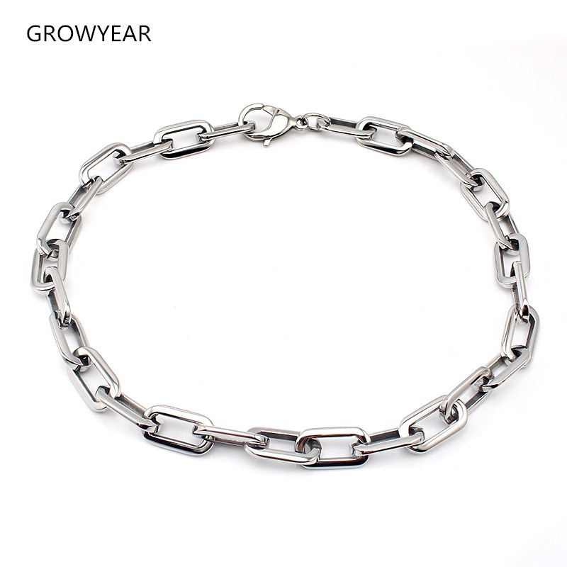 Chunky Link Chain Necklaces Fashion Jewelry Women Men Stainless Steel Flat O Chain Silver Color Free Shipping
Chunky Link Chain Necklaces Fashion Jewelry Women Men Stainless Steel Flat O Chain Silver Color Free Shipping