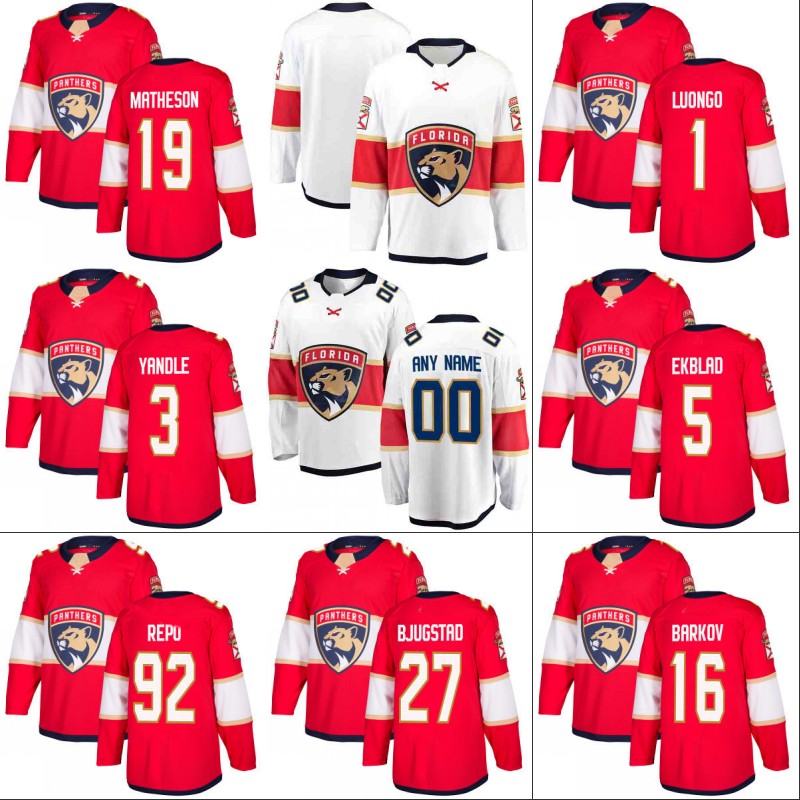 Florida Panthers Jersey S to 5XL 16 Aleksander Barkov 3 Keith Yandle 19 Michael Matheson 27 Nick Bjugstad Hockey Jerseys Red White, Black;red
Florida Panthers Jersey S to 5XL 16 Aleksander Barkov 3 Keith Yandle 19 Michael Matheson 27 Nick Bjugstad Hockey Jerseys Red White, Black;red