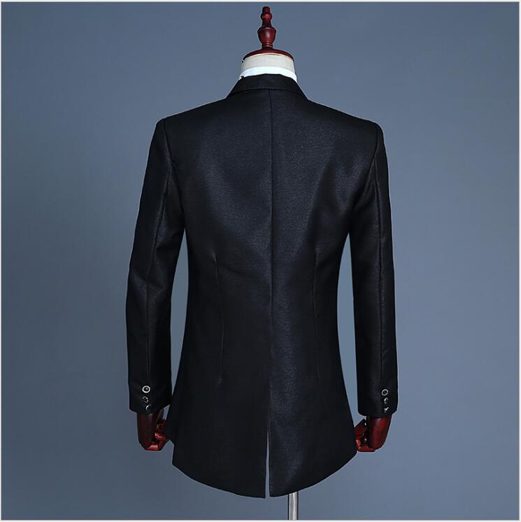 Magician Little Swallowtail Suit Men's Vocal Chorus Conductor Performance Gown Coat Nightclub Bar Hoster Suits Wedding Formal Tuxedos