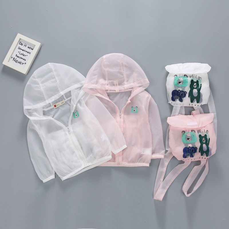 Boys and Girls Summer Hooded Coat Lightweight Breathable Sunscreen Children's Clothes Can be bag Light Coat, White
Boys and Girls Summer Hooded Coat Lightweight Breathable Sunscreen Children's Clothes Can be bag Light Coat, White
