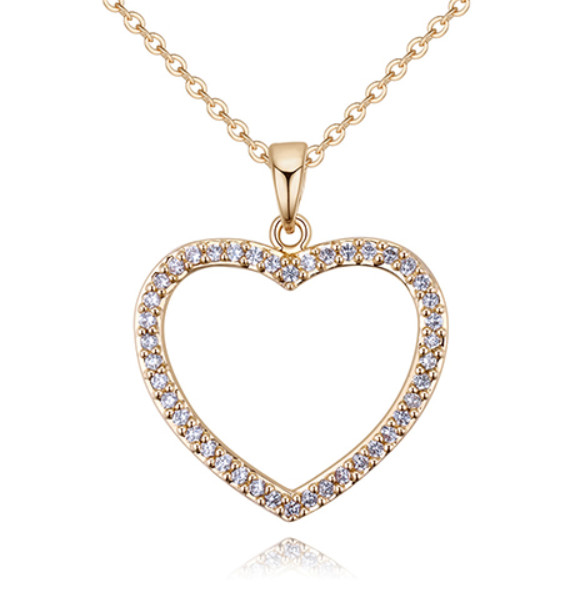 Necklaces Jewelry New Fashion Women Elegant Luxury High Quality Zircon 18K Gold Plated Heart Pendant Necklaces
Necklaces Jewelry New Fashion Women Elegant Luxury High Quality Zircon 18K Gold Plated Heart Pendant Necklaces