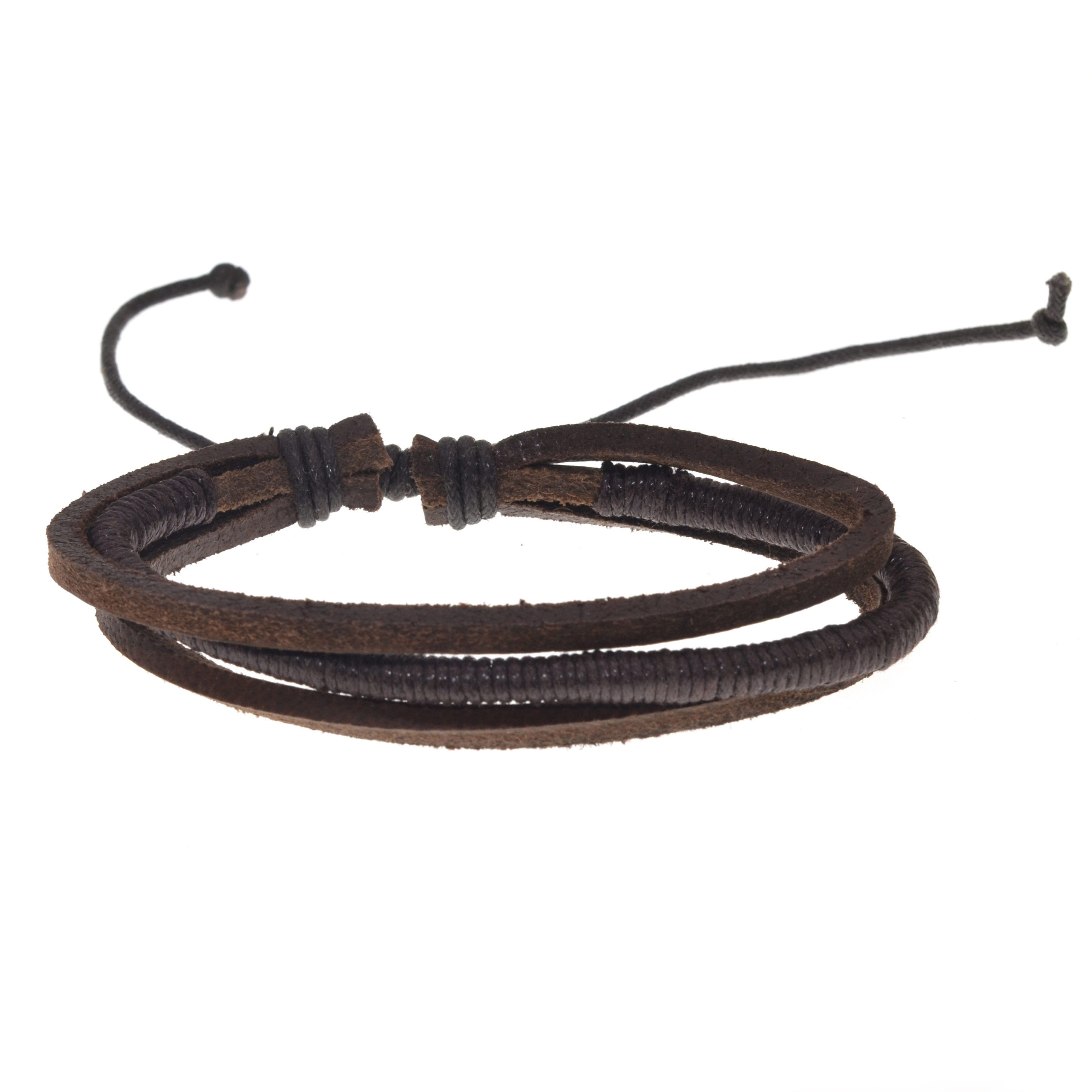 Men and women leather winding bracelet handmade pearl leather handmade wooden beads woven beaded bracelet