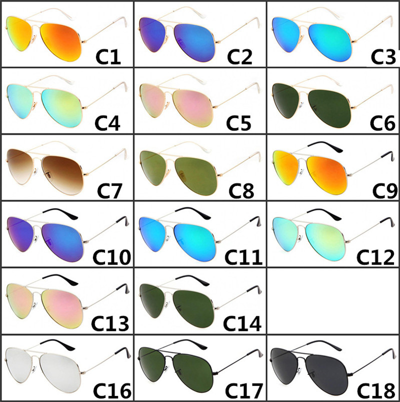 62mm High quality Glasses lens pilot Fashion Sun glasses For Men and Women Brand designer Vintage Sport Pilot Sunglasses 17 Colors, White;black
62mm High quality Glasses lens pilot Fashion Sun glasses For Men and Women Brand designer Vintage Sport Pilot Sunglasses 17 Colors, White;black