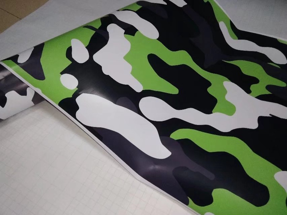 Neo Green Camouflage Vinyl For Car Truck Whole Wrap Camo styling Covering Film with air release / Bubble Free Size 1,52x10m/20m/30m Roll