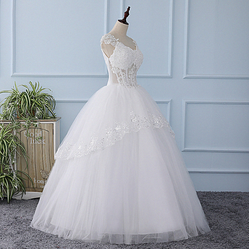 Real Photo Sexy Wedding Dress 2018 Cheap Ball Gown Bridal Gowns Customized Plus Size Wedding Gowns Tank Vestidos Novia