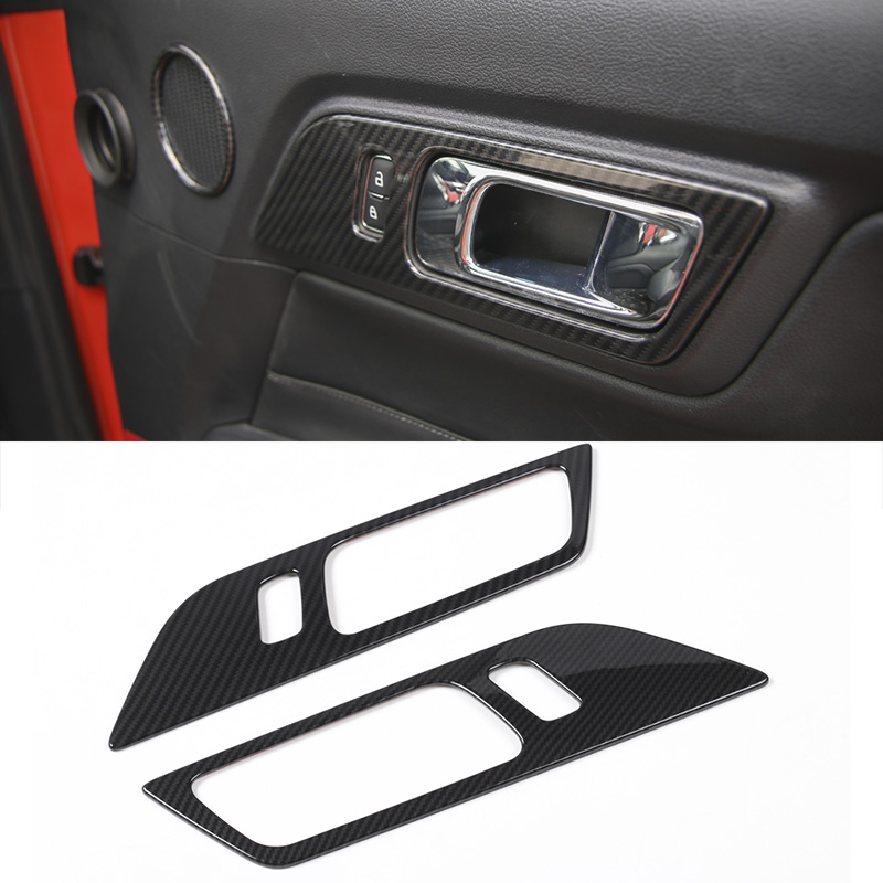 ABS Interior Door Handle Frame Decoration Cover For Ford Mustang High Quality Auto Interior Accessories