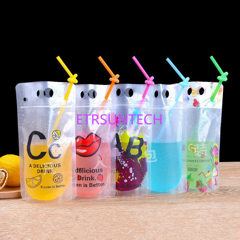 500ml New Design Plastic Drink Packaging Bag Pouch for Beverage Juice Milk Coffee, with Handle and Holes for Straw LX0741
500ml New Design Plastic Drink Packaging Bag Pouch for Beverage Juice Milk Coffee, with Handle and Holes for Straw LX0741
