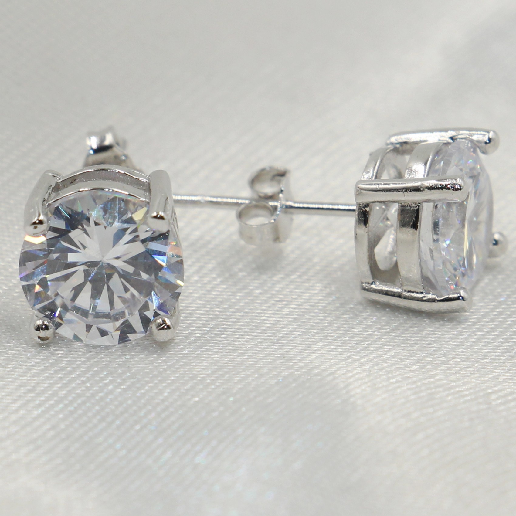 choucong Hot Sale Romantic Jewelry Stud Earrings For Wedding Elegant Sier Color 5A Cubic Zirconia Stone CZ Dia Earring Gift