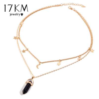 17KM 6 Colors Big Stone Moon & Star Pendant Tattoo Choker Necklace for Women Geometric Bohemian Necklaces Chain Boho Jewelry
17KM 6 Colors Big Stone Moon & Star Pendant Tattoo Choker Necklace for Women Geometric Bohemian Necklaces Chain Boho Jewelry