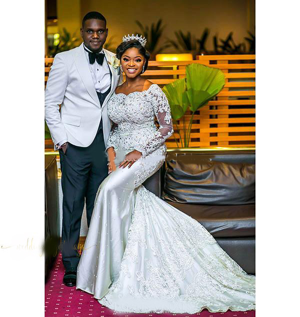 Long Sleeves Mermaid Arfain Arabic Wedding Dresses 2020 Bateau Lace Beaded Court Train Bridal Gowns Vestidos De Noiva Plus Size Customized