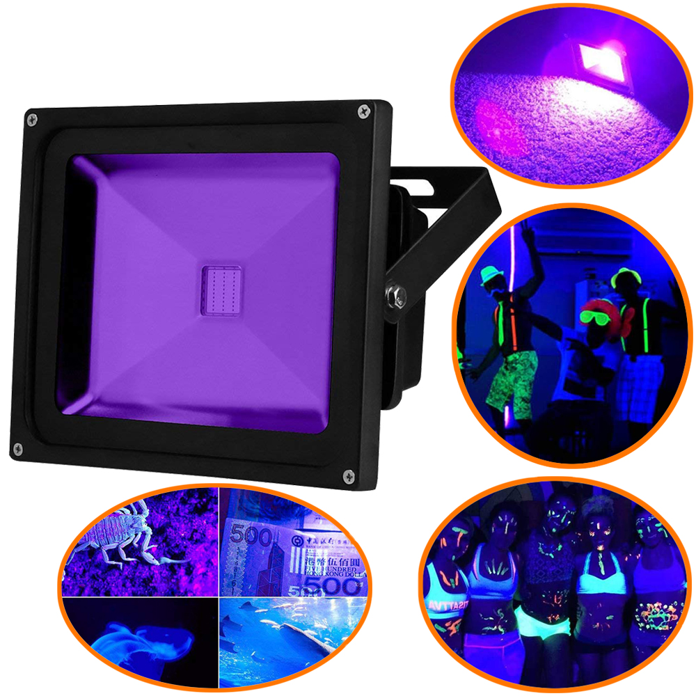 UV Light Black Light, High Power 10W 20W 30W 50W Ultra Violet UV LED Flood Light IP65-Waterproof for Blacklight Party Supplies, Neon Glow
UV Light Black Light, High Power 10W 20W 30W 50W Ultra Violet UV LED Flood Light IP65-Waterproof for Blacklight Party Supplies, Neon Glow
