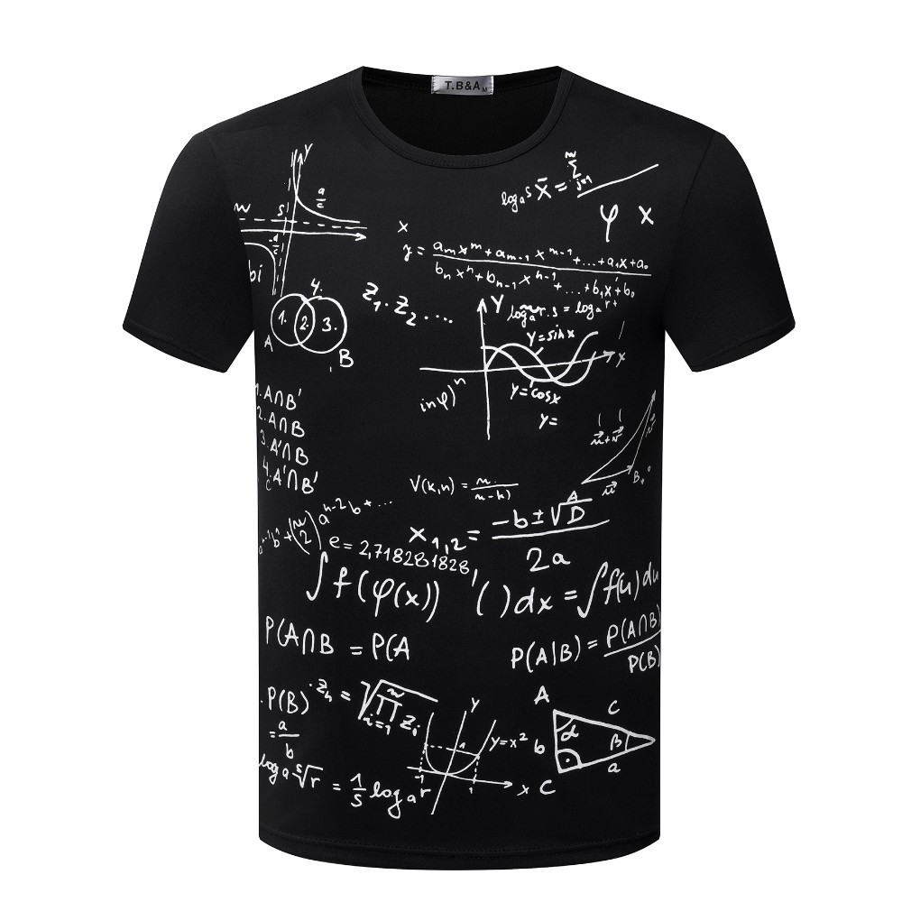 Popular Men Short Sleeve Mathematical Formula Printing Cotton T Shirt Size to 3XL Mathematical Equation Funny Tops T-shirt, Black
Popular Men Short Sleeve Mathematical Formula Printing Cotton T Shirt Size to 3XL Mathematical Equation Funny Tops T-shirt, Black