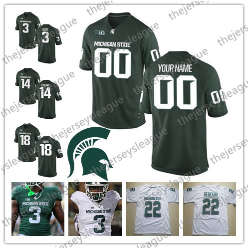 Michigan State Spartans 2019 Custom Any Name Any Number Green White Stitched #3 LJ Scott 8 Kirk Cousins NCAA College Football Jerseys
Michigan State Spartans 2019 Custom Any Name Any Number Green White Stitched #3 LJ Scott 8 Kirk Cousins NCAA College Football Jerseys