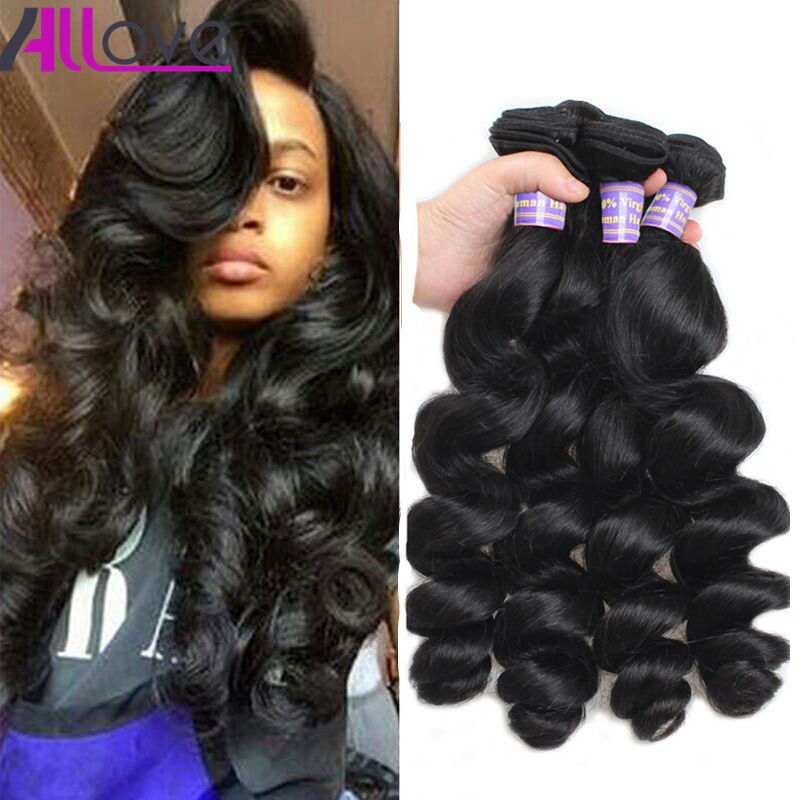 Allove 10A Loose Wave 4 Bundles Peruvian Virgin Hair Cheap Malaysian Loose Wave Indian Human Hair Bundles Brazilian Hair Extension, Natural color
Allove 10A Loose Wave 4 Bundles Peruvian Virgin Hair Cheap Malaysian Loose Wave Indian Human Hair Bundles Brazilian Hair Extension, Natural color