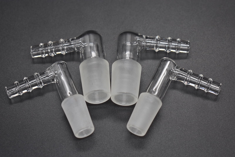 L sharp 14mm 18mm Glass oil burner Vapor Whip Adapter Female or Male 90 Degree Large Hose in stock