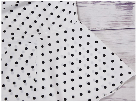 Plus Size Vintage Black White Polka Dot Ruffle Hem Fishtail Skirt Women Summer Mid Waist Casual Office Lady Streetwear Skirts
