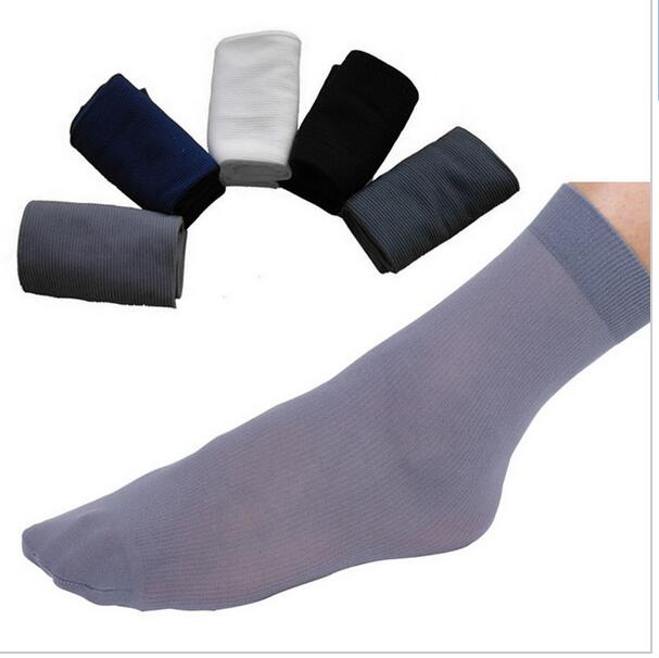 Wholesale- 10 pairs / pack Summer Fashion comfortable Men cool black short bamboo fiber thin section short stockings