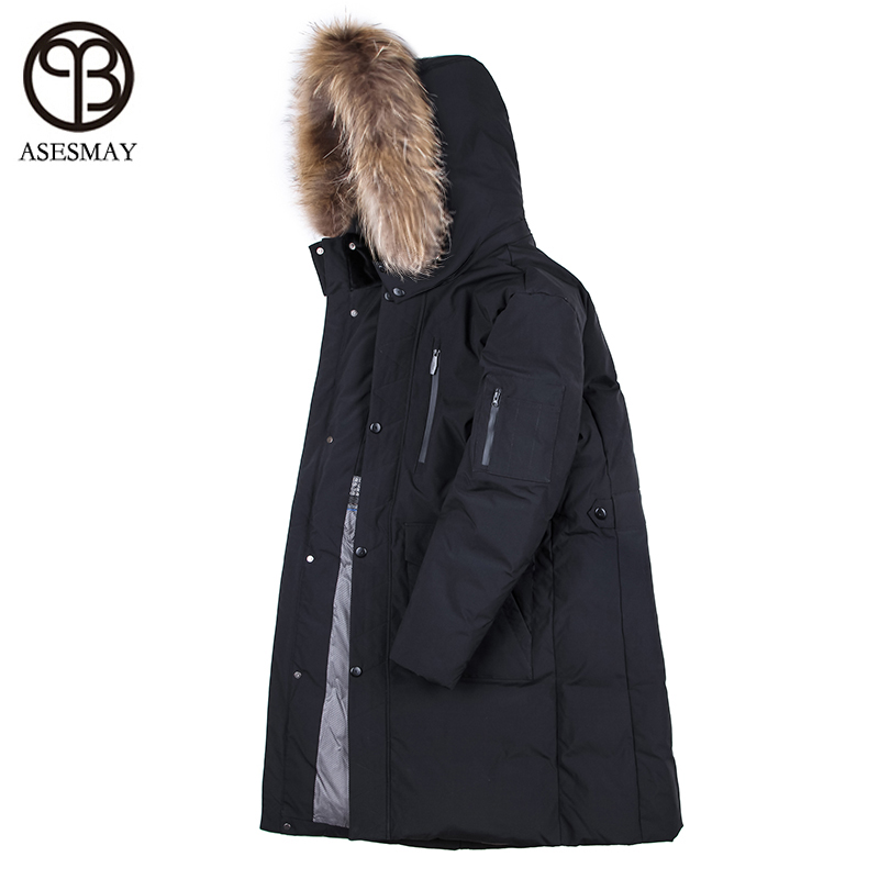 Asesmay 2018 Long Winter Jacket Men White Duck Down Parka Thick High Quality Men's Winter Coat Hooded Fur Outwear Warm Jackets, Black
Asesmay 2018 Long Winter Jacket Men White Duck Down Parka Thick High Quality Men's Winter Coat Hooded Fur Outwear Warm Jackets, Black