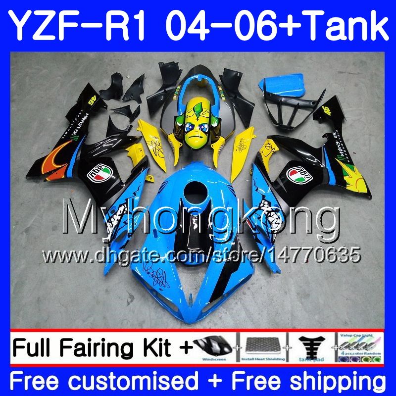 Shark Blue Body+Tank Black For YAMAHA YZF R 1 YZF-1000 YZF 1000 YZFR1 04 05 06 232HM.2 YZF1000 YZF-R1 04 06 YZF R1 2004 2005 2006 Fairing, No. 1
Shark Blue Body+Tank Black For YAMAHA YZF R 1 YZF-1000 YZF 1000 YZFR1 04 05 06 232HM.2 YZF1000 YZF-R1 04 06 YZF R1 2004 2005 2006 Fairing, No. 1