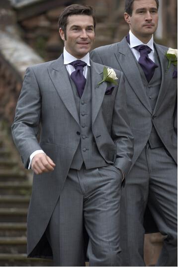 HOT -- Classic Design Peaked Lapel Grey Morning Style Tailcoat Men Party Groomsmen Suits in Wedding Tuxedos (Jacket+Pants+Tie+Vest) NO;282, Same as image
HOT -- Classic Design Peaked Lapel Grey Morning Style Tailcoat Men Party Groomsmen Suits in Wedding Tuxedos (Jacket+Pants+Tie+Vest) NO;282, Same as image