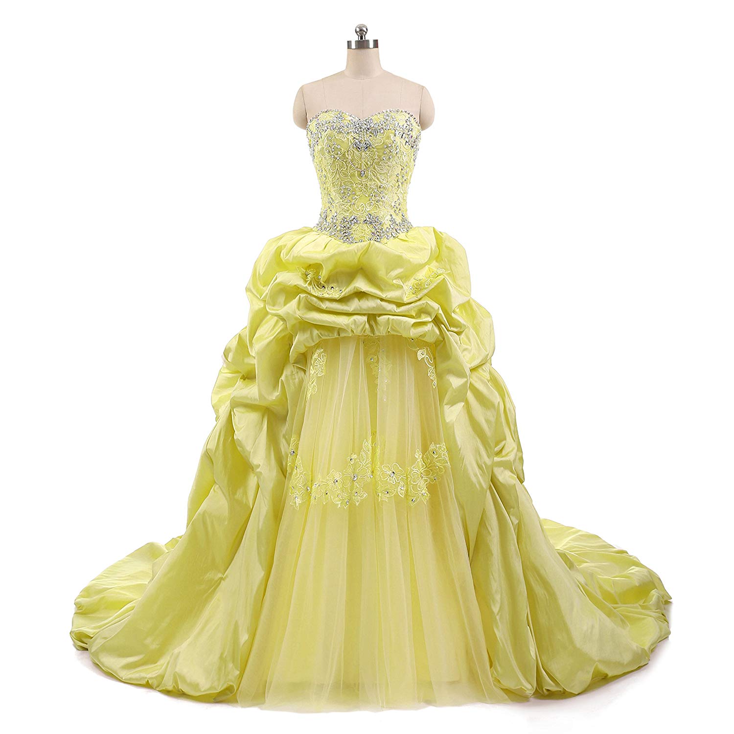 2018 New Hot Sale Sexy Sweetheart Lace Beaded Long Quinceanera Dresses Sweet 16 Prom Party Prom Gown