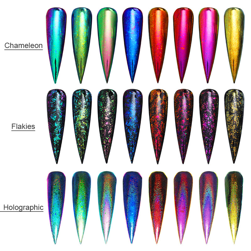 8Pcs BORN PRETTY Holographic Chameleon Nail Sequins Set Mirror Nail Art Chrome Pigment Powder Glitter Paillettes UV Gel Polish 
8Pcs BORN PRETTY Holographic Chameleon Nail Sequins Set Mirror Nail Art Chrome Pigment Powder Glitter Paillettes UV Gel Polish