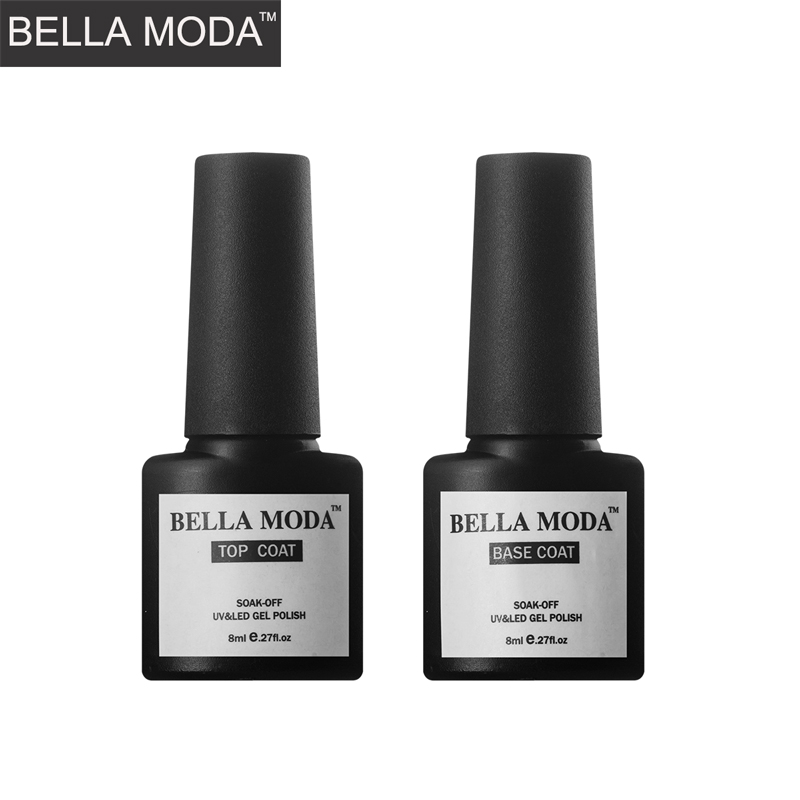 BELLA MODA 8ml UV Nail No Wipe Top Coat & Base Coat Primer Foundation Gel Nail Polish, Bm-bb-b
BELLA MODA 8ml UV Nail No Wipe Top Coat & Base Coat Primer Foundation Gel Nail Polish, Bm-bb-b