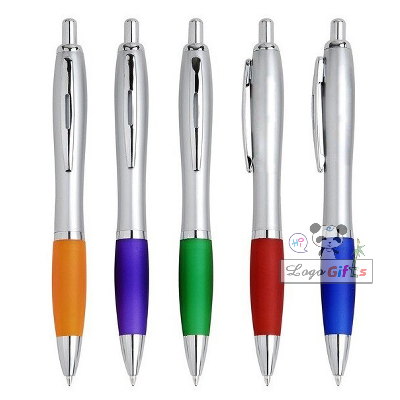 Personalized ballpoint pen plastic material can be custom and 14colors good writing pens office supplies