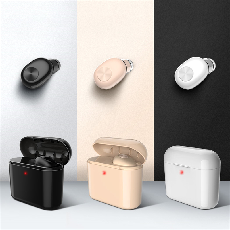 Wireless Bluetooth headphone Invisible Mini BL1 Single Earphone with 700mAh charging box Headset earbuds Portable For phone Smartphone, Black
Wireless Bluetooth headphone Invisible Mini BL1 Single Earphone with 700mAh charging box Headset earbuds Portable For phone Smartphone, Black