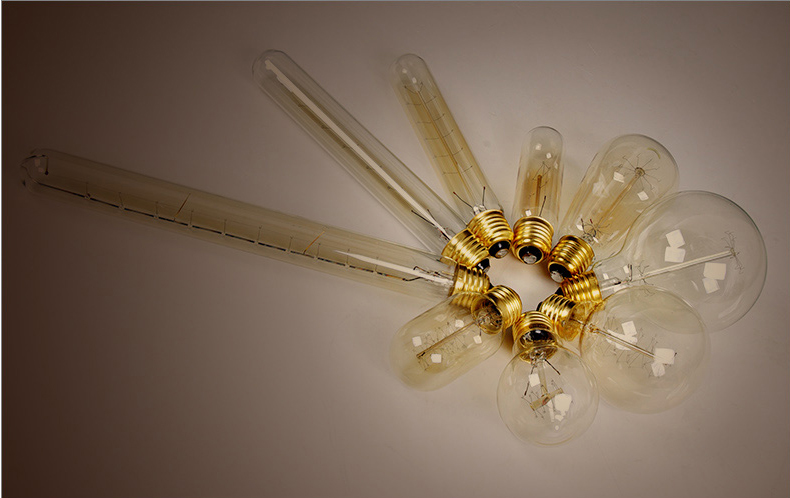 40W Retro Lamp Edison Bulb ST64 Vintage Socket DIY Rope Pendant E27 Incandescent Bulb 220V 110V Holiday Lights Filament Lamp Lampada