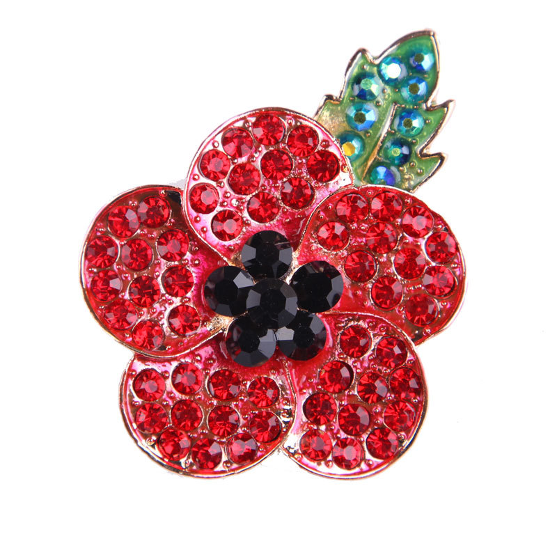 Red Crystal Poppy Flower Brooches Pin For Women Men Suit Shirt Broach Small Lapel Pin Badge Rhinestone Breastpin UK Style Remembrance Day
Red Crystal Poppy Flower Brooches Pin For Women Men Suit Shirt Broach Small Lapel Pin Badge Rhinestone Breastpin UK Style Remembrance Day