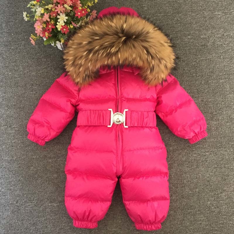 Newborn Winter Romper Baby Snowsuit Infant Overcoat Kids Snow Wear Jumpsuit Duck Down Coatton Liner Child New Year Costumes